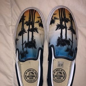 VANS SLIP ON PALM TREE